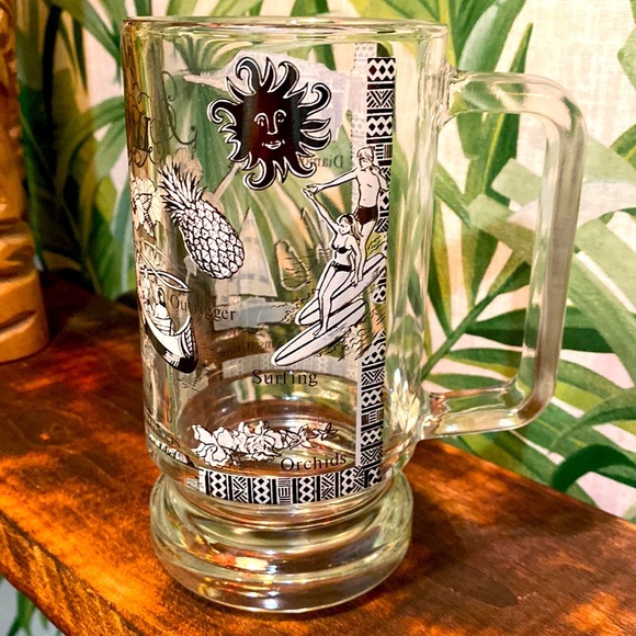 Vintage Hawaii Souvenir Glass  Mug - Picture 3 of 4